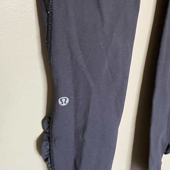 Lululemon Athletica Speed Tight black and coral full length size 4 - Picture 7 of 12